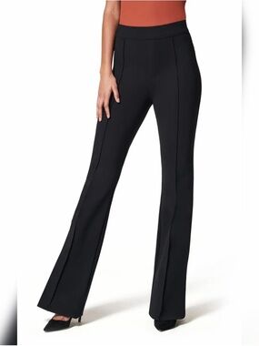SPANX Ponte Flare Pants Black Sz Large